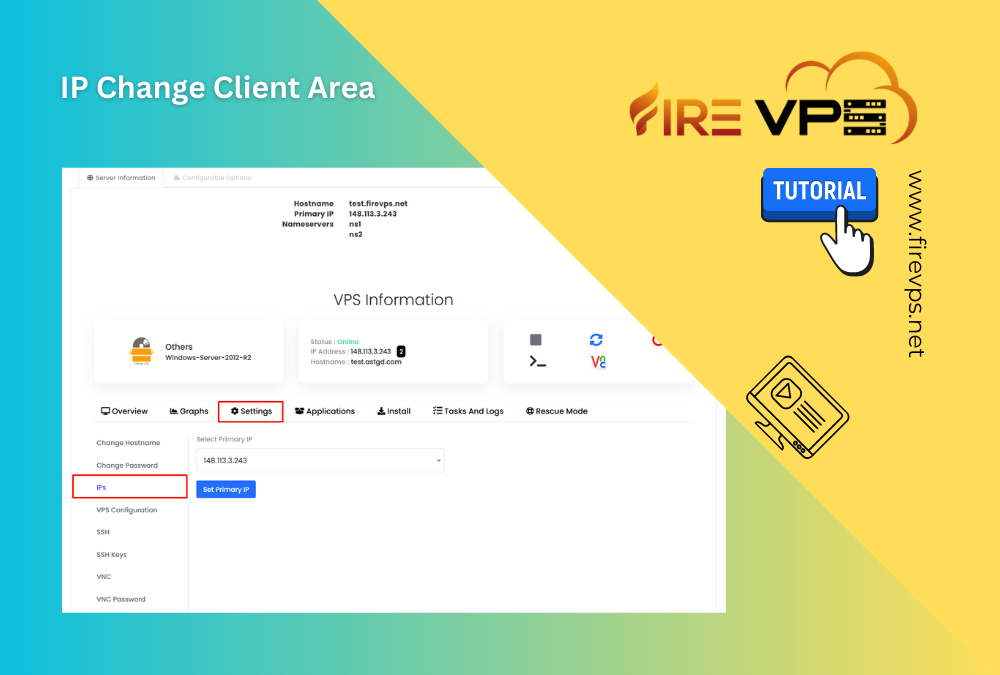 How to change IP from Client Area (for multiple IPs)