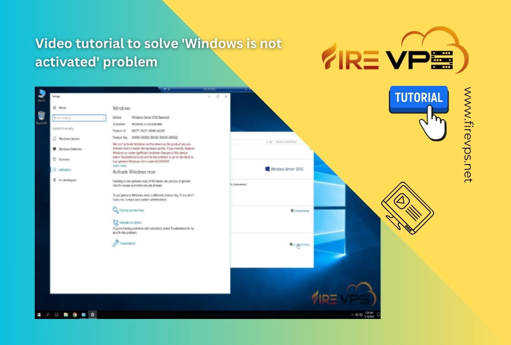 Video tutorial to solve ‘Windows is not activated’ problem