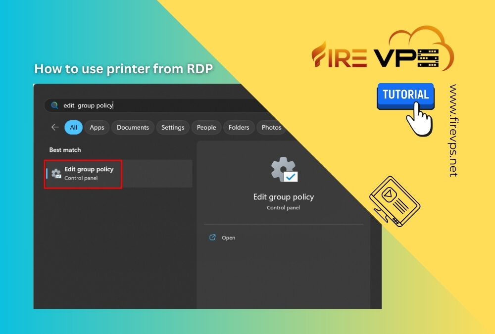 How to use printer from RDP
